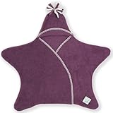 Tuppence & Crumble タッペンスアンドクランブル 星型アフガン Star Wrap スターラップ 0-4ヶ月用 パープル