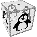 可愛いペンギン' Largeクリアマネーボックス/貯金箱( mb00052086 )