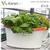 ホームハイポニカ KAREN ピンク 水耕栽培キット 家庭菜園 ベランダ菜園