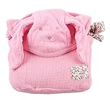 Minene Kids Baby toddler Large Bath towel Cute Puppy Hooded Ultra-Soft Flannel Bathing Wrap Blanket 