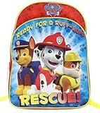Paw Patrol Chase Rubble and Marshall Rescue Large Back Pack - 16.5" x 12.5" x 1" [並行輸入品]