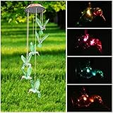 風鈴ライト LED Pathonor ハミングバード風鈴ライト 家/玄関前/庭喫茶店を飾り 六...