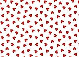 SheetWorld Fitted Pack N Play (Graco Square Playard) Sheet - Primary Hearts Red Woven - Made In USA 