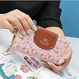 韓国スタイルの花柄の女性の財布 (ピンク)
