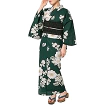 新品未使用　ノーアイロン　洗える浴衣　人気浴衣　ポリエステル　グリーン 楽天市場】浴衣 緑 無地の通販