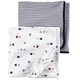 カーターズ Carter's 男の子用未来のアメリカンアスリートおくるみブランケット スワドル セキュリティブランケット 毛布 出産祝い [並行輸入品]