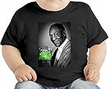 Bill Cosby Weedman Dope Swag Marijuana Ganja Stoned オーガニックベビーTシャツ 12 - 18 Months