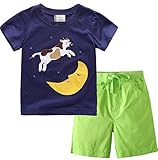 キッズ Tシャツ ＆ パンツ 上下 2点 半袖 男の子 子供服 (7T)