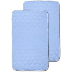 ベビー冷感敷パッド ベビー冷感マット - 冷感パッド 接触冷感QMAX0.4 クールタッチ ひんやり 夏用 キルト 敷きパッド 四隅ゴム付き70*120cm (2枚セット)