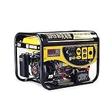 エンジン発電機 (イエロー) 最大3.5kVA 7.5馬力 200V100V同時切替出力 単相発電機