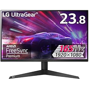 LG ゲーミング モニター UltraGear 24GQ50F-B 23.8インチ/フルHD/VA/165Hz/1ms MBR/HDR/FreeSync Premium/HDMI×2,DisplayPort×1/3年安心・無輝点保証