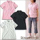 9205 【授乳服】 胸ギャザーポロシャツ フェミ・カジコーデにぴったり 授乳機能付き <br/> 【ローズマダム rosemadame マタニティー】 M-L Bピンク