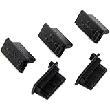 防塵USBポート保護キャップ [ブラック] 5個セット USB 端子 TypeAポート用 シリコンゴム製 コネクタカバー