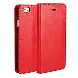 Golikef iPhone 6S iPhone 6 ケース カバー バンパー 手帳型 高級 本革 レザー 色鮮やか レトロ な book case 型 柔らかいシリコンTPUラバーカバー スタンド機