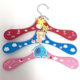 子供用 アニマル ハンガー ウッド ベビー キッズ カラフル ポップ 出産祝い プレゼント インテリア 実用的 収納 木製 3点セット