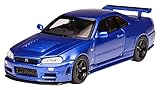 フリースタイル (FREESTYLE) MOTORHELIX 1/64 NISMO R34 GT-R Z-tune Bayside Blue 完成品 M63416