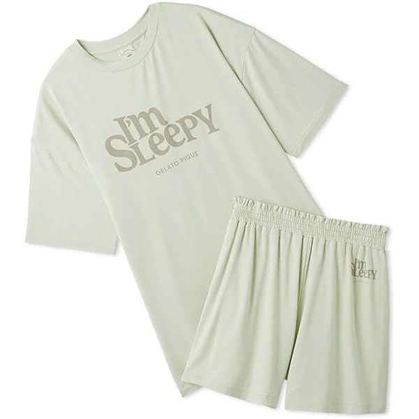 【gelato pique】接触冷感プリントTシャツ＆ショートパンツ gelato pique】接触冷感プリントTシャツ＆ショートパンツセット