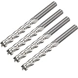 良い 1 ピース四ブレード スパイラル フライス カッター ロータリー バリ タングステン カーバイド カッター cnc ルータービット カッター木工ツール 3.175 ミリメートル * 4