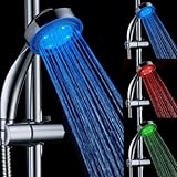 Homeself 3色温度制御さバスルームLEDシャワーヘッド