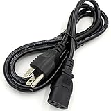 Liebeye 電源ケーブル 3ピンプラグ 電気調理器 プロジェクター用 リード線 日本適用 1.8m/110-250v