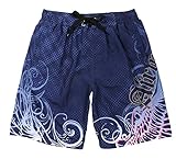 AIR WALK ドット&ウイング柄男の子用サーフパンツ sw1187 160cm ブルー