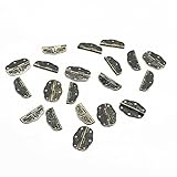 Weichuan 20個アンティークブロンズトーンヒンジ – ヴィンテージ引き出しボックスケースキャビネットカップボードCarpenter修復装飾ハードウェアネジで WY-LIFE80000185