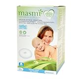 Masmi オーガニックコットン100% 母乳パッド×30枚入:10cm【使い捨て/低アレルギー性/無着色・無香料/塩素系漂白剤不使用】