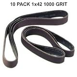 1x42 - 1000 Grit 10 Pack - Silicon Carbide Sanding Belts [並行輸入品]