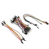 Merssavo 65PCS オスへオスのはんだないのブレッドボードジャンパケーブル65本