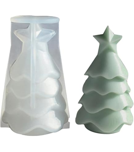 ⭐️キャンドル シリコンモールド 3D クリスマス型 UVレジン型 Amazon.co.jp: キャンドルモールド クリスマス クリスマスツリー