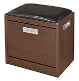 ベンチシューズラック (小, ダークブラウン)