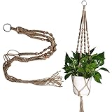 プラントハンガー ヘンプロープ 花卉園芸 観葉植物 プランターハンガー 麻縄 100/115/120cm Broadroot (ジュート・100cm)