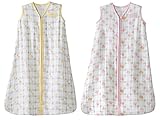 HALO Sleepsack 100% Cotton Muslin Wearable Blanket, Small, Elephant/Giraffe by Babyhaven