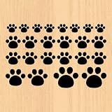 ウォールステッカー カッティングステッカー 猫 黒猫の足跡 ネコ ねこ 動物 ペット 肉球 シール 110