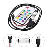 ILS - Mini USB 17 Keys Remote Controller for WS2811 WS2812B LED Strip Light DC5-24V