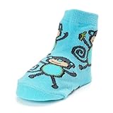 (マッドパイ)Mud Pie ベビー ソックス/靴下 Blue Monkey Sock 178519 ブルー 0-12M(0～12ヶ月) [並行輸入品]