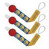 NBA Golden State Warriors新生児赤ちゃん3 - Packおしゃぶりクリップ