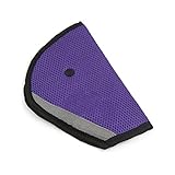 uxcell 車のシートベルトアジャスター エアメッシュファブリック 21 x 14 x 0.8cm パープル 1個入り