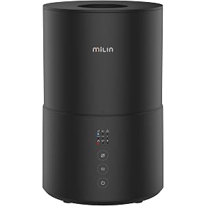 Milin 空気清浄加湿除菌器 水だけで99.9%除菌・空気浄化・加湿を実現 空気清浄器 最新電解水霧化技術を採用 除菌…