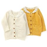 Biquette Club(ビケットクラブ) ロングカーディガン (80～130cm) キムラタンの子供服 (10381x10581-163) イエロー 80