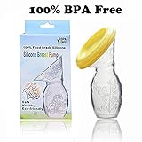 Joyoldelf 手動搾乳器 さく乳 シリコン 片手 蓋付き 母乳収集 保存 安全 衛生 120℃耐熱