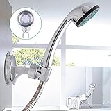 hotbest "シャワーホルダー シャワーフック 強力吸盤 シャワーヘッド シャワーヘッドホルダー 強力吸盤でがっちり固定 真空吸盤仕様 角度調整可能