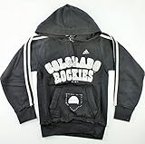 Colorado Rockies MLBガールズサイズ7 – 16 3ストライプラインストーンプルオーバーパーカー( Girls XLサイズ16 )