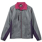 秋冬物 AITOZ アイトス  裏フリースジャケット AZ-50111 004グレー×パープル LL