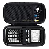 テキサスインスツルメンツのキャリングケースTI 84 Plus CE、Ti 84 Plus、Ti Nspire CX II CAS、Ti Nspire CX IIカラーグラフ化計算機、USBケーブル用の追加ポケット、マニュアル、鉛筆、定規