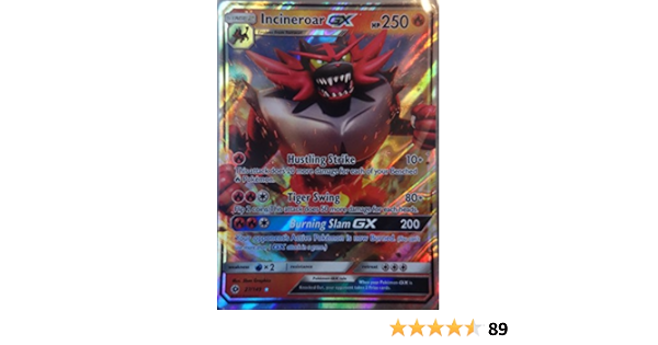Amazon ポケモンカードゲーム 英語版 ガオガエン Pokemon Incineroar Gx 27 149 Sun Moon トレカ 通販