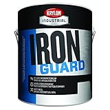 Krylon 425-k11001201アイアンガードdirect-to-metalアクリルEnamels withフラットCan、1ガロン、ブラック