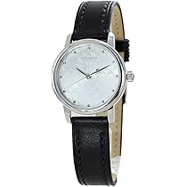 Amazon | [コーチ] 腕時計 レディース Grand グランド 黒 革ベルト  