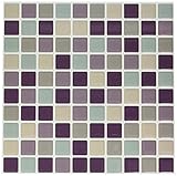 Tic Tacタイルピールとスティック壁タイルin Square Violetmint SQW09