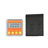 KKmoon ミニ デジタル 分度器 レベル/ベベルゲージ/角度計/アングルメーター 2軸 内蔵マグネット付き